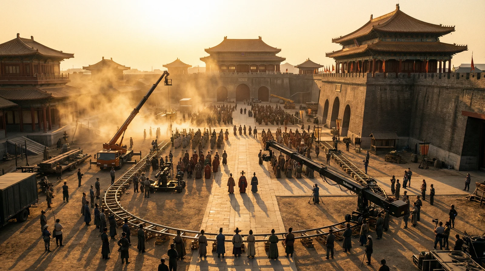 芒果视频国产视频栏目大型影视拍摄基地全景